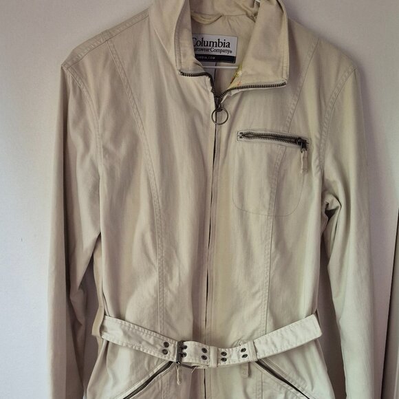 Columbia OffWhite Fall Spring Jacket Women M - Picture 1 of 4